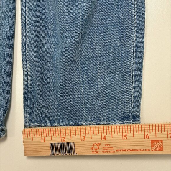 Abercrombie & Fitch Women's Blue Jeans Size 26/2 The Mom High Rise Curve Love - Picture 12 of 14